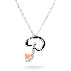 The “Letter P” pendant necklace features a delicate butterfly and lab-grown diamonds set in white or yellow gold. Available in 10K or 14K white or yellow gold pendants feature a 10K rose gold butterfly Available chain lengths: 16 and 18 inches Set with round lab-grown diamonds, .055 ctw Attention to quality and detail is paramount to Ivy Jewelry Made in New York City Inspiration Timeless. Sentimental. Elegant. The designer added a delicate butterfly to each letter in the series to symbolize a “b Diamond Initials Pendant Jewelry, P Necklace Letter, P Necklace, Diamond Butterfly Pendant, P Letter Pendant, Ivy Jewelry, Alphabet Pendent, The Letter P, City Inspiration