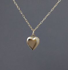 Tiny Gold Heart Locket Necklace Gold Sterling Silver Heart Pendant Locket Necklace, Gold Tiny Heart Pendant Jewelry, Gold 14k Charms Locket Necklace, Gold 14k Gold Charms Locket Necklace, Gold Locket Necklace With Charms, Gold 14k Locket Necklace With Charms, Simple Gold Charm Necklaces With Heart Pendant, Simple Gold Charm Necklace With Heart Pendant, Dainty Locket Necklace For Everyday