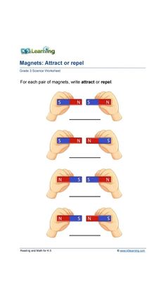 the diagram shows how magnets attract or repel in each other's hands