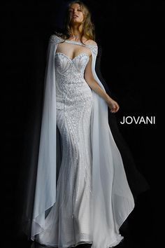 Jovani 45566 off the Shoulder Beaded Sweetheart Neck Dress 45566 Embellished tulle Vintage Wedding Dress 1920s, Evening Gown Pageant, 1920s Wedding Dress, Brideshead Revisited, Informal Wedding Dresses, Beaded Cape, Embellished Wedding Dress, Sweetheart Neck Dresses, Informal Weddings