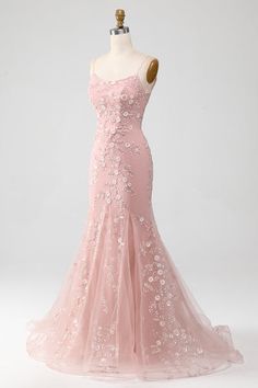 Baby Pink Dress Prom, Mother Of The Bride Evening Dress With Sweep Train, Tulle Mermaid Dress With Fitted Bodice For Prom, Formal Tulle Maxi Dress With Sweep Train, Elegant Tulle Gown For Evening, Pink Tulle Evening Dress For Formal Occasions, Pink Mermaid Dress With Sweetheart Neckline For Prom, Elegant Mermaid Dress With Fitted Tulle Bodice, Elegant Tulle Mermaid Dress With Fitted Bodice