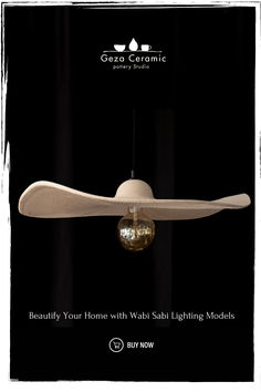 a white ceiling fan hanging from the ceiling in front of a black background with text that reads, beauty your home with wahbi lighting models