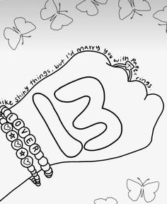 the letter b is for butterfly coloring page