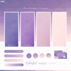 the color palettes for this website are all different colors and shapes, but there is no image to describe