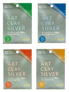 four packs of art clay silver