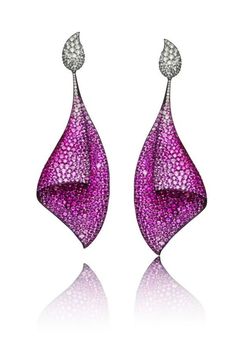 73ct Pink Sapphire earrings Catty Noir, Olivia Palermo, Pink Earrings, Jewelry For Her, Fine Earrings, Gigi Hadid