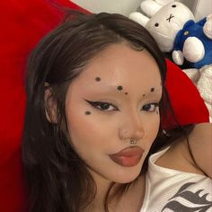 Spider Demon, Bleached Brows, Bleached Eyebrows, Baked Pie, Edgy Makeup, Creative Makeup Looks