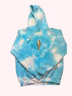 A cotton Tie Dye Hoodie, with a custom, hand-stitched patch included. Everything made by hand, completely non-toxic and totally safe for even babies and pregnant women, for sizing measure chart in pictures for reference. Acid Wash Cotton Hoodie Sweatshirt, Unisex Casual Cotton Hoodie, Acid Wash Cotton Hoodie, Light Blue Crew Neck Cotton Hoodie, Light Blue Cotton Hoodie For Winter, Winter Cotton Hoodie In Light Blue, Acid Wash Cotton Hoodie With Kangaroo Pocket, Trendy Blue Hoodie With Adjustable Hood, Casual Cotton Tie Dye Hoodie