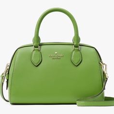 New With Tags Kate Spade Small Duffel Classic Green Bag For Spring, Classic Green Bags For Spring, Mini Satchel Bag, Kate Spade Satchel, Kate Spade Cameron Street, Kate Spade Green, Jeans For Girls, Shoes For Summer, Black Satchel