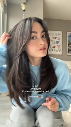 #HairInspiration #HairstyleGoals #HairTrends #TrendyHair #HairIdeas #HairFashion #GorgeousLocks #HairGoals #ChicHairstyles #BeautifulHair #PinterestHair #HairEnvy #HairCrush #HairStyles #StylishHair #HairLove #HairArtistry #SalonInspiration #HairColorIdeas #HairstyleInspo Medium U Shaped Hair, Below Shoulder Length Haircut, Curtain Bangs Medium Hair No Layers, 3 Layer Haircut Long, Layer Hairstyles For Medium Hair, Asian Hair Long Layers, Soft Layer, Straightened Layered Hair, Hair Cuts Woman Medium