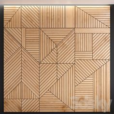 a wooden wall with an intricate pattern on it