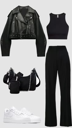 Masion Margella Outfits, Outfit Ideas Club Going Out, Monochrome Casual Outfit, Semi Formal Party Outfit, Soft Dark Aesthetic Outfits, Korean Black Outfit, Cool Black Clothes, All Black Winter Outfit, Black Outfits Ideas