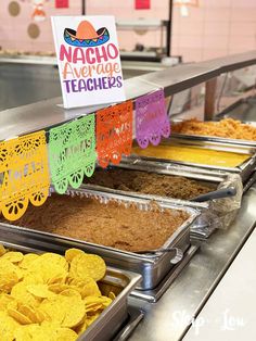 the food is prepared and ready to be eaten at the school's lunch buffet