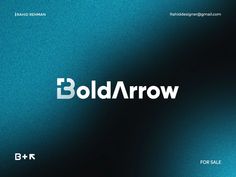 the bold logo for bold arrow is displayed on a dark blue background with white lettering