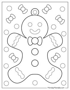 a coloring page with an image of a ginger in the shape of a smiling face