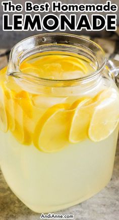 the best homemade lemonade recipe in a mason jar