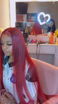 Red Bus Down Middle Part, Burgundy Hair Outfits, Red Wig For Black Women, Vacay Hairstyles, Quickweave Hairstyles, Hot Halloween Costumes Women, Curly Hair Sew In, Red Weave Hairstyles