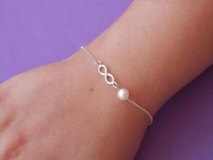 bridesmaid gift Infinity bracelet pearl bracelet bridesmaid bracelet freshwater pearl bracelet infinity bracelets infinity pearl bracelet Elegant Bridesmaid Bracelets, Elegant Infinity Bracelets For Mother's Day, Elegant Infinity Bracelet For Mother's Day, Dainty Silver Pearl Bracelet For Bridesmaid Gift, Silver Dainty Pearl Bracelet For Bridesmaid, Elegant Infinity Jewelry For Wedding, Elegant Infinity Wedding Jewelry, Pearl Bracelets For Bridesmaid Gift, Elegant Personalized Pearl Bracelet For Wedding