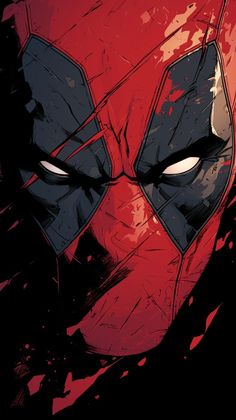 the face of deadpool is shown in this illustration