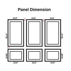 the size and width of panel dimensions