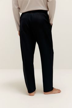 It's time to chill. Our Men’s Lounge Pants are tailored from an ultra-soft fabric blend with enhanced breathability to be exactly what you need for all the casual, relaxing evenings at home to come. Details Materials & Care Shipping & Returns • Soft fabric with a subtle sleek look, elastic waistband, and adjustable drawstring closure.• Front slant pockets, rear patch pocket: plenty room for your phone, keys, and wallet! Size M is 40.2" in length.• Available in three easy-to-match colors. • Mater Mens Lounge Pants, Match Colors, Sleek Look, Grey Cotton, Lounge Pants, Cotton Spandex, Black Cotton, Light Gray, Patch Pocket