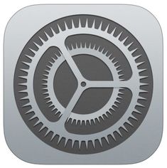 the app icon shows an image of gears in grey and white colors on a blue background