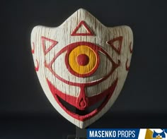 This is a full sized replica of the iconic Mask of Truth from the Legend of Zelda series. The Mask is deigned to look like an old, carved and weathered wooden artefact. This mask makes an incredible gift for your Zelda obsessed friends This item is made from cast polyurethane resin, and is hand-painted with high quality acrylic paints. It can be hung on a wall with a single hook or nail. Each mask is made to order. Cartoon Realism, Deku Mask, Fencing Mask, Legend Of Zelda Majora's Mask, Chicken Items, Wooden Mask, Majoras Mask, Polyurethane Resin, Cool Masks