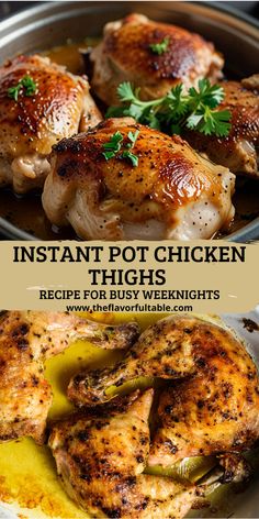 instant pot chicken thighs recipe for busy weeknights