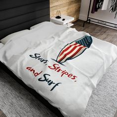 Capture the essence of Surf Art with this Stars, Stripes, and Surf Throw Blanket, perfect for Coastal Bedroom Decor and Surfing Bedroom Decor. Featuring an American Flag Beach Blanket design, this surfer blanket is a must-have for Surf Girl and Surfer Boy Style enthusiasts. Whether you’re decorating your Surf House Decor or looking for a Surf Gift, this blanket combines vintage surf photography vibes with stylish comfort. Ideal for those inspired by surfing quotes, surfing photos, or dreaming of the perfect wave, it’s the ultimate addition to any surf-inspired space. Embrace Surf Style and make a splash in your decor today! Surf Decor Bedroom, Surfing Bedroom, Surf Bedroom, Vintage Surf Photography, Coastal Style Decor, Coastal Bedroom Decor, Surf House Decor, Surfer Boy Style, Surfing Quotes