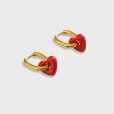 The Lover Rouge Huggie Earrings are designed with a stunning red heart pendant, designed to make a statement. Wear these trans-seasonal earrings to elevate any outfit for any occasion. Love these earrings and keep them safe in the Biella Vintage Jewellery box provided. 18K Gold plated Red pendant heart Biella Vintage Jewellery Box Free Worldwide Shipping Red Heart Pendant, Red Pendant, Red Pendants, Pendant Heart, Vintage Jewelry Box, The Lover, Huggie Earrings, Vintage Lover, Vintage Jewellery