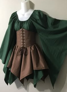 Medieval Costume Women, Elven Costume, Woodland Elf, Medieval Cosplay, Fair Outfit, Fest Outfits, Waist Cincher Corset, Ren Fest, Elf Costume