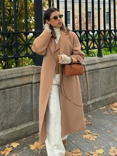 Mqtime Camel Chic Solid Lapel Trench Coats Jacket Elegant Commuting Full Sleeve Jackets Autumn Winter Female High Street Outerwear Long Coat Style, Lady Jacket, Women Outerwear, Coat Style, Loose Long Sleeve, Coat Vintage, Autumn 2023, Solid Clothes, Style Office