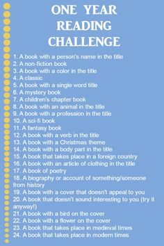 the one year reading challenge for children