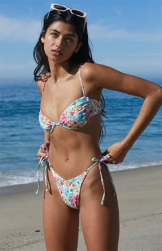 PacSun Eco Floral Mischa V Tie Side Bikini Bottom | PacSun Pacsun Bikinis, Pacsun Swim, Swimsuit Inspo, Long Summer Dresses Maxi, Cute Swimsuits, Kids Outfits Girls, High Cut, Outer Banks, The Sunshine