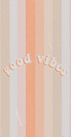 an orange and white striped background with the words good dog written in cursive font