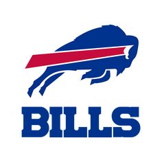 the buffalo bills logo on a white background