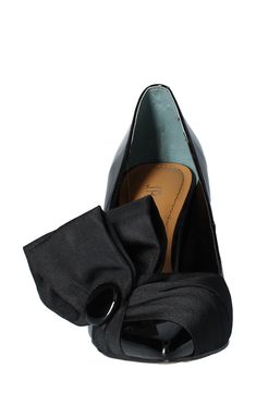 An oversized bow details the side of a glamorous pointy-toe pump lifted by a slim heel. 3" heel Textile or synthetic upper/synthetic lining and sole Imported Women's Pumps, Nordstrom, Pumps, Heels, Free Shipping, Black