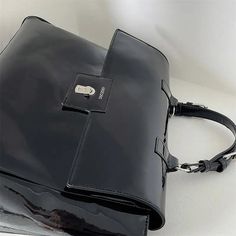 Trendy Female Briefcase Patent Leather Shoulder Laptop Bag for Women Messenger Bag Large Capacity Commuter Big Handbags black SPECIFICATIONS Lining Material: Polyester Main Material: Patent Leather Place Of Origin: GUANG DONG Province Place Of Origin: GUANG DONG Province Shape: Casual Tote Occasion: Versatile Exterior: Solid Bag Model Number: B125 Closure Type: hasp Decoration: NONE Hardness: SOFT Gender: WOMEN Pattern Type: Solid Interior: Cell Phone Pocket Interior: Interior Zipper Pocket Style: fashion update.24.06 Size: 40CM wide, 30CM high, 8CM thick shoulder strap 120CM Female Briefcase, Black School Bags, Big Handbags, Briefcase Women, Mens Backpack Travel, Travel Rucksack, Handbags Black, Laptop Bag For Women, Laptop Shoulder Bag