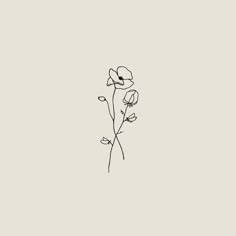 a black and white drawing of flowers on a light gray background with the words, i love you