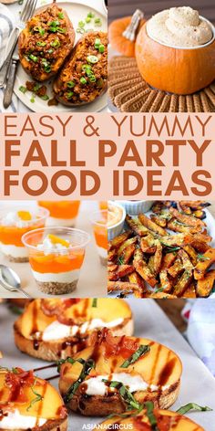 easy and yummy fall party food ideas