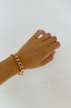 Details: BRASS - hand dipped in a 14k gold plate Id Bracelets, Black Spinel, Bracelet Clasps, Love Bracelets, Gold Filled Chain, Delicate Bracelet, Fashion Advice, Sterling Silver Bracelets, Cuff Bracelet