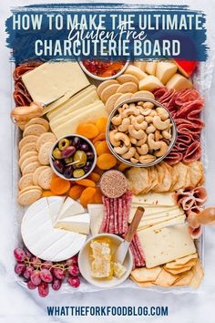 ultimate gluten-free charcuterie board Gf Charcuterie Board, Fancy Cheese Board, Kitchen Secrets, Gf Snacks, What The Fork, Gluten Free Crackers