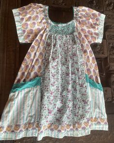 Girls Spring/Summer Dress by vitivic - Sz 8 - FLORAL. Sewing Class, Recycle Clothes, Spring Summer Dress, Girls Clothes, Fashion Ideas, Summer Dress, Clothing And Shoes, Casual Dresses, Girl Outfits