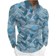 Patlollav Mens Turndown Half Zipper Colorful Digital Print Long Sleeve Blouse Color/Size: Sky Blue/XL Gender: Women/Female/Girl It is made of high quality materials, durable enought for your daily wearing. I am sure you will like it! If you have any questions about this products, please feel free to contact us. We will contact you within 24 hours to provide you with a better solution. KEY: Mens fall fashion 2022, Christmas gifts, Mens plus size clearance, Mens Tops, Mens Coats, Mens Pants Color: Black.  Gender: male.  Age Group: adult. Blue Long Sleeve Top With Zipper Closure, Multicolor Long Sleeve Top For Outdoor, Mens Fall Fashion 2022, 2022 Christmas Gifts, Mens Fall Fashion, Flowy Shirts, Fall Fashion 2022, Short Sleeve Tunic Tops, 2022 Christmas