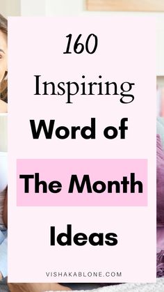 Word of the month ideas | words | meaningful words | self improvement tips | personal growth | word of the month | inspiring words | inspirational word of the month Word Of The Week Ideas, Growth Word, Month Meaning