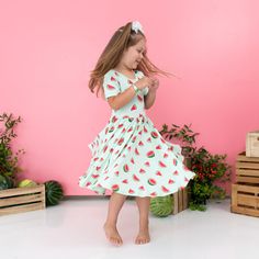 Cut from soft, stretchy bamboo fabric, this twirl dress features a full skirt so your toddler can spin in style. The classic design of the dress can easily be dressed up or down, making it the perfect everyday outfit. 97% Rayon made from Bamboo, 3% Spandex 240 gsm creates a flattering drape Ballerina neckline Spring Twirl Dress For Playwear, Playful Twirl Dress For Summer Playdate, Summer Flowy Twirl Dress For Playdate, Flowy Twirl Dress For Summer Playdate, Playful Spring Twirl Dress For Playdate, Flowy Casual Twirl Dress For Playtime, Casual Flowy Twirl Dress For Playtime, Comfortable Casual Twirl Dress For Playtime, Cute Skirted Summer Dresses