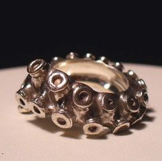 tentacle ring! Tentacle Ring, Tentacles Ring, Octopus Jewelry, Octopus Ring, Octopus Tentacles, Boho Men, Casual Rings, Metal Clay, Kraken