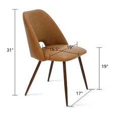 an image of a chair with measurements