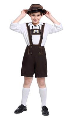 PRICES MAY VARY. 100% polyester, soft and comfortable Include:Hat+Pants+shirt Suitable for Oktoberfest, Halloween, party, role play, dress up, Lederhosen Costume, holiday. Machine wash, cold, do not dry clean. Size: small( Suggested Height: 45"--49") / medium(Suggested Height: 49"--53") / Large (Suggested Height: 52"--55") / X- Large (Suggested Height: 56"--60") yolsun Lederhosen Costume for Kids, Boys' Oktoberfest Role Play, German Dresses for Oktoberfest Oktoberfest Clothing, Lederhosen Costume, Kids Uniform, Best Kids Costumes, German Costume, Boys Costumes, Oktoberfest Dress, Oktoberfest Halloween, Oktoberfest Costume