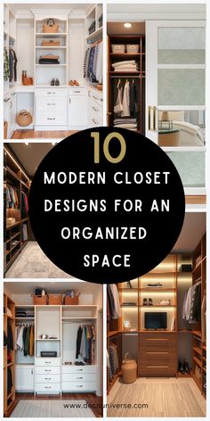 the top ten modern closet designs for an organized space